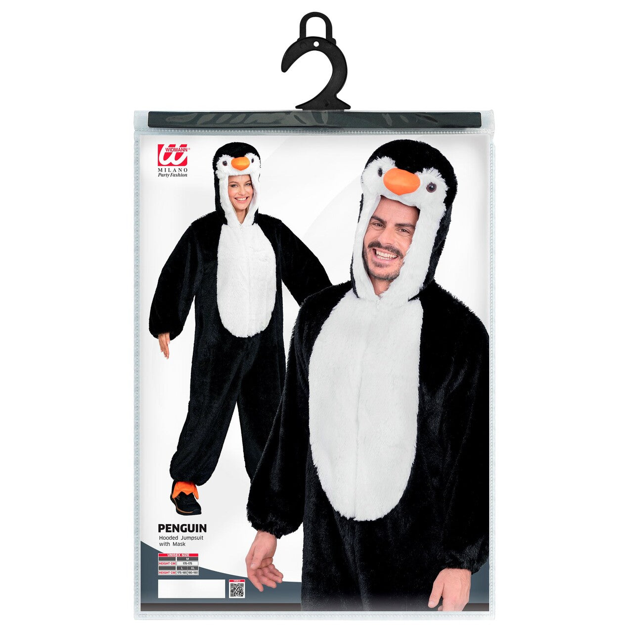 Op deze afbeelding zie je een Kostuums, van het merk Widmann. Puffy Pinguïn Onesie Kostuum