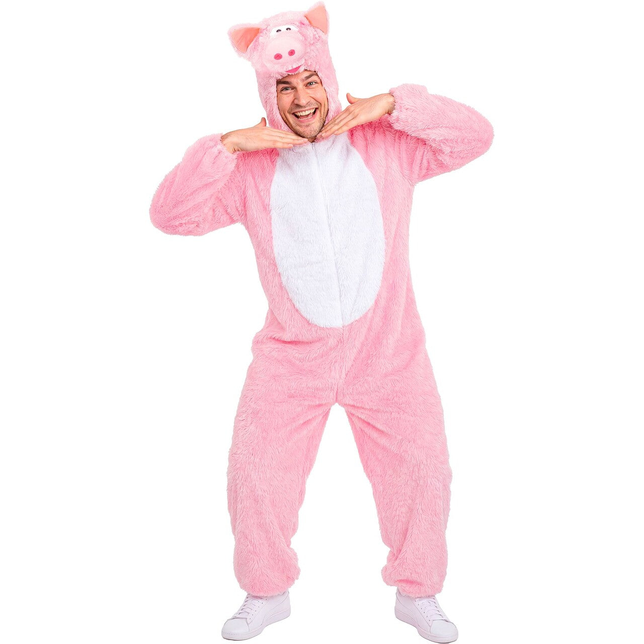 Op deze afbeelding zie je een Kostuums, van het merk Widmann. Bollo Biggetje Onesie Kostuum