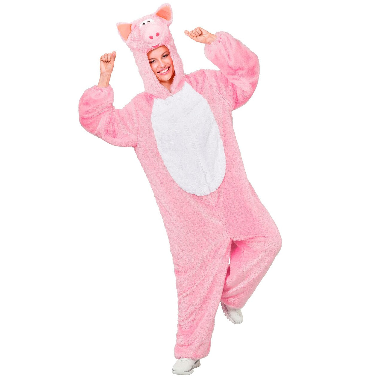 Op deze afbeelding zie je een Kostuums, van het merk Widmann. Bollo Biggetje Onesie Kostuum
