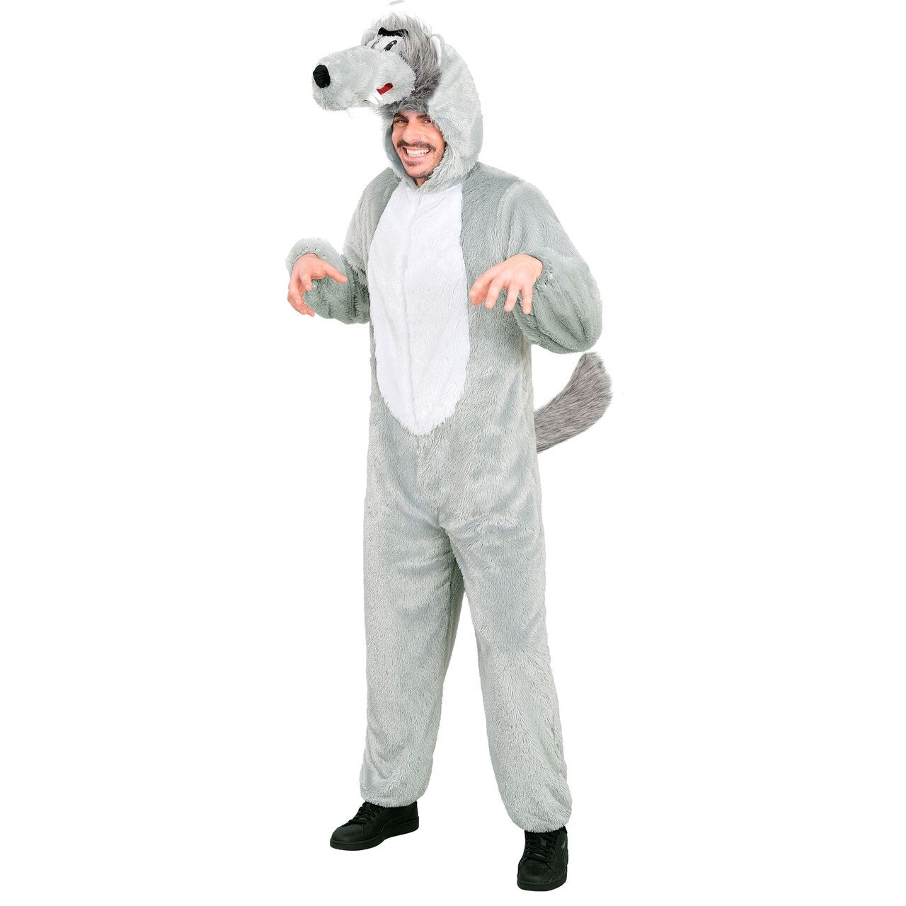 Op deze afbeelding zie je een Kostuums, van het merk Widmann. Wolly Wolf Onesie Kostuum
