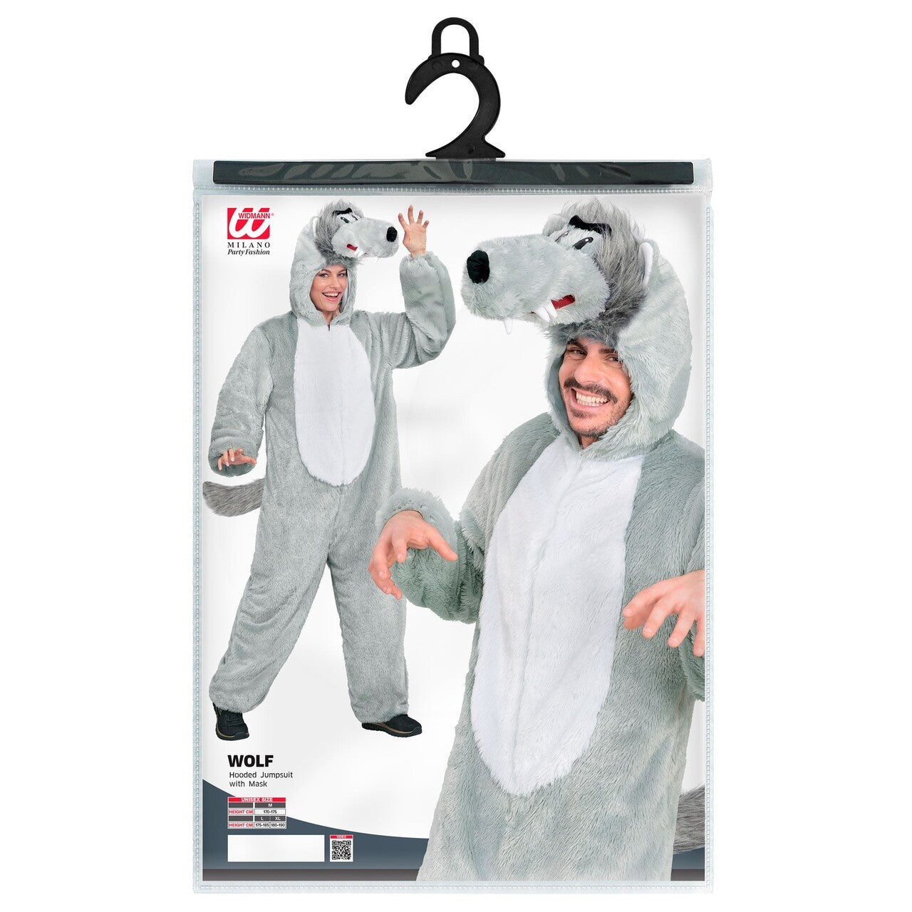 Op deze afbeelding zie je een Kostuums, van het merk Widmann. Wolly Wolf Onesie Kostuum