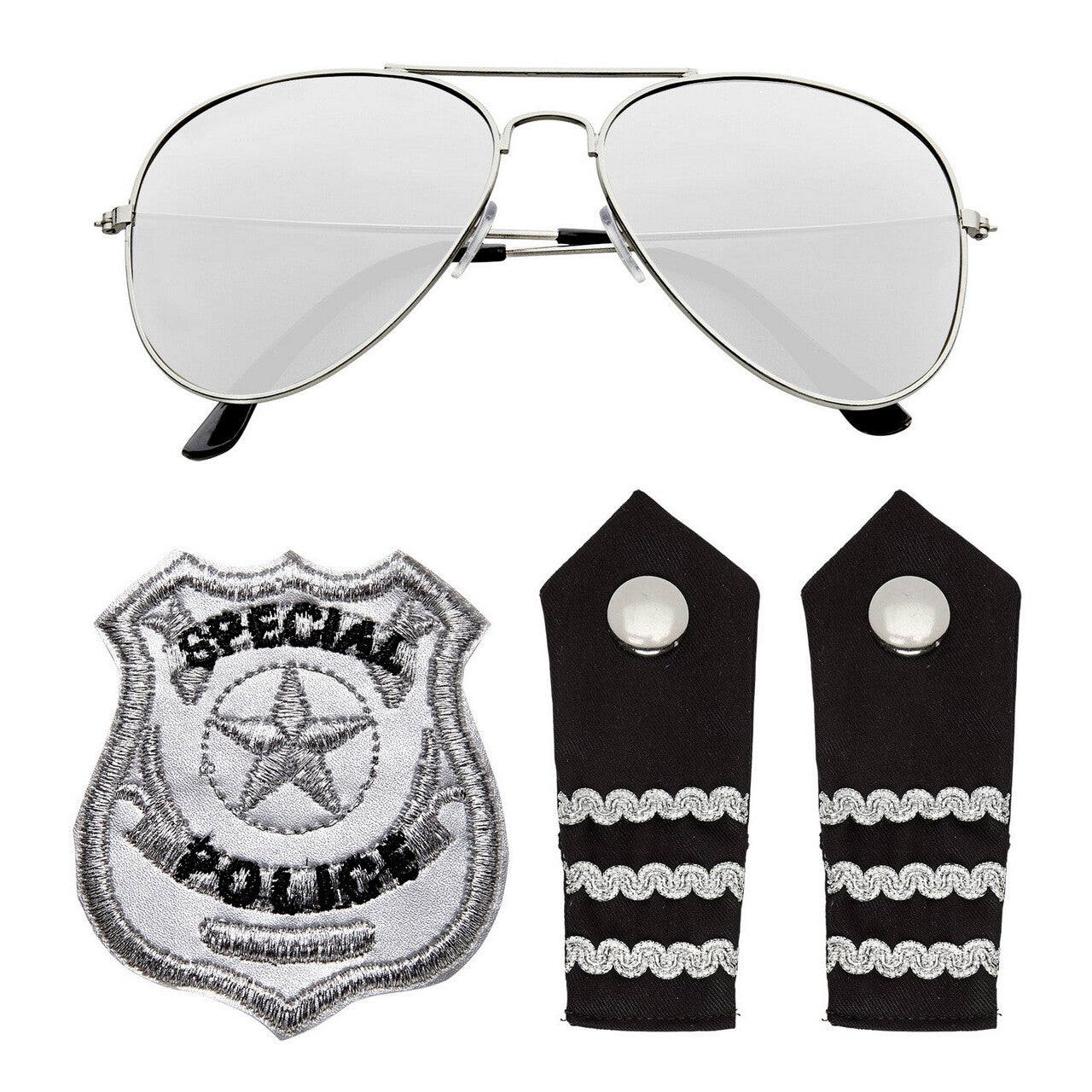 Op deze afbeelding zie je een Accessoires, van het merk Widmann. Verkleedset Politie Jitske