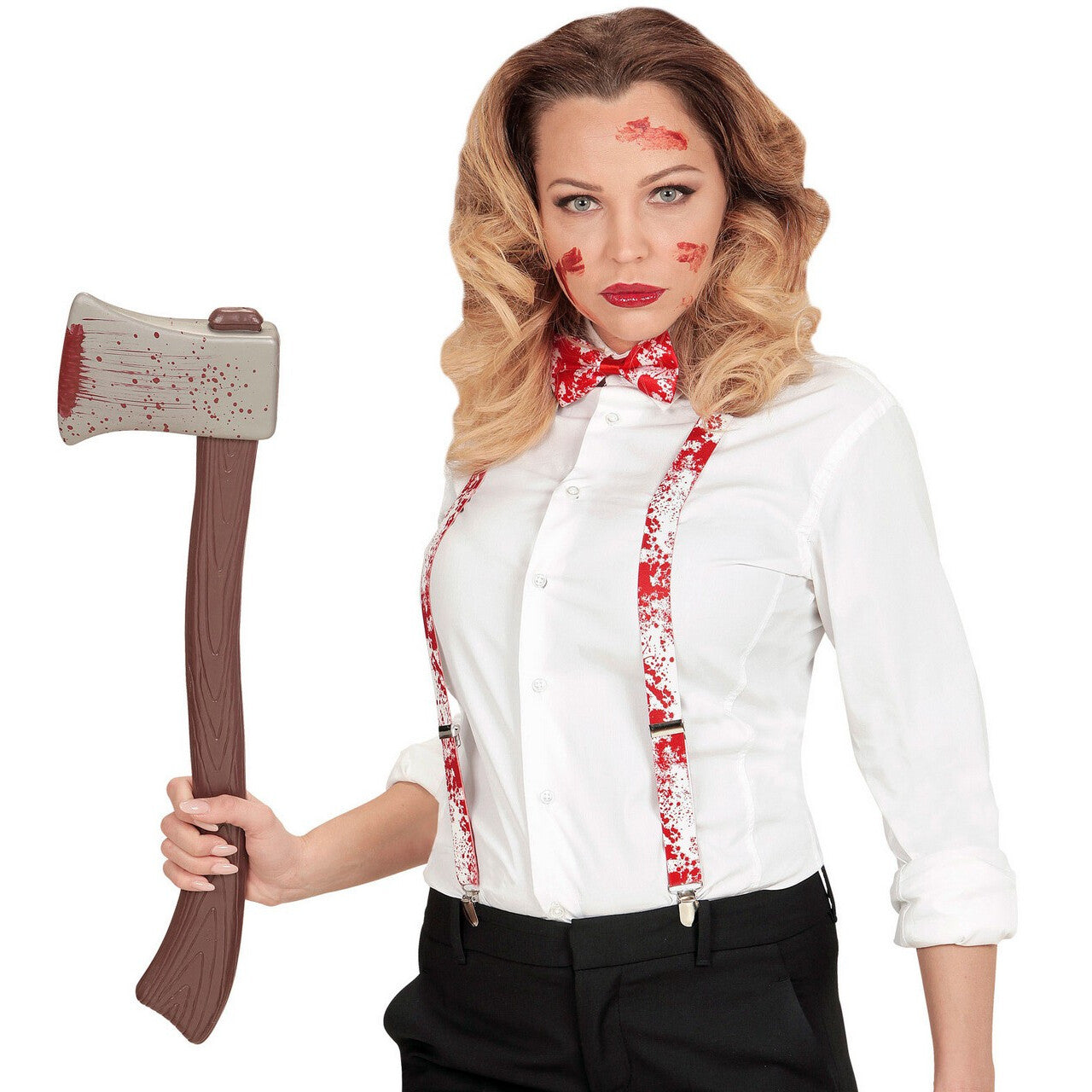 Op deze afbeelding zie je een Accessoires, van het merk Widmann. Psycho Set Bloody Booty
