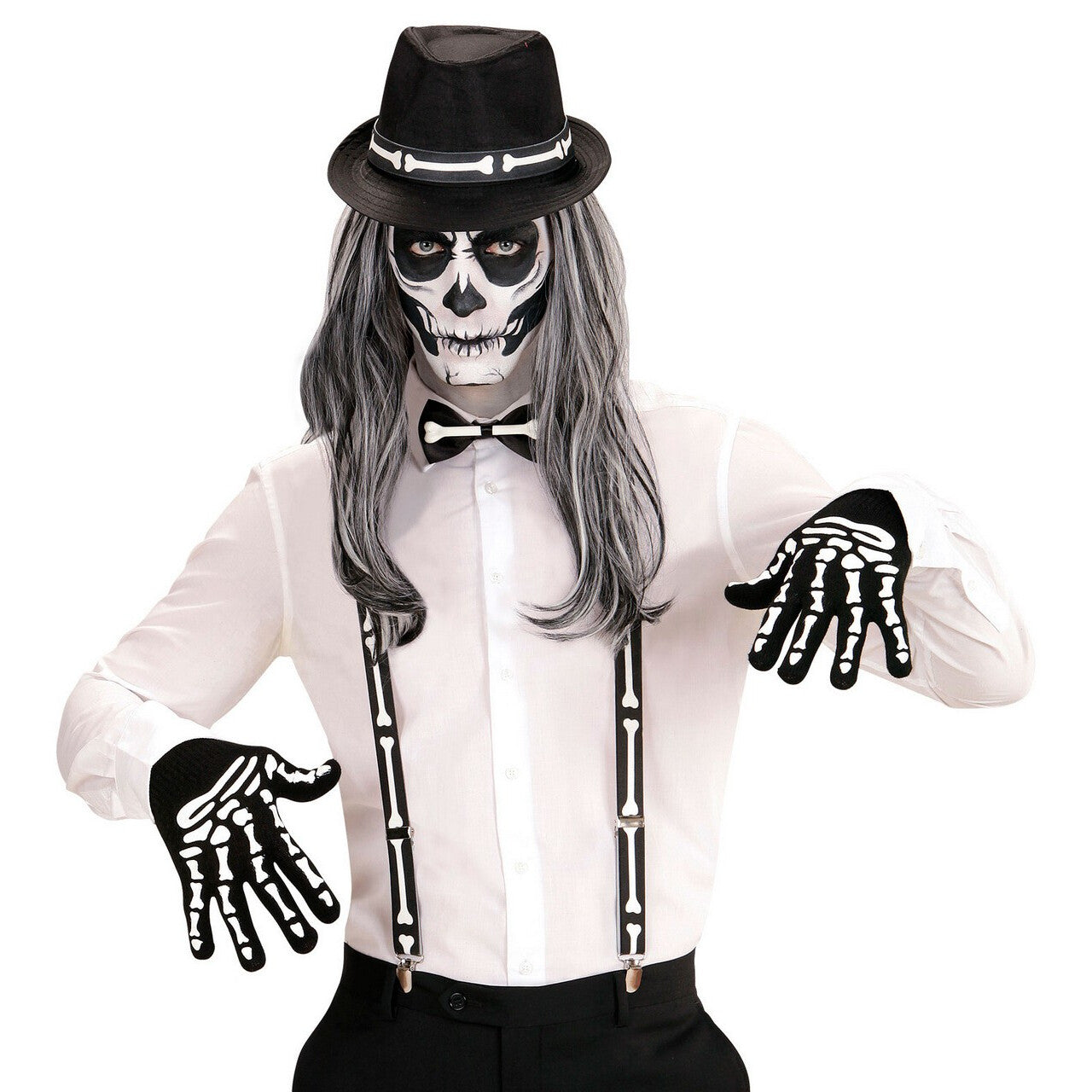 Op deze afbeelding zie je een Accessoires, van het merk Widmann. Skelet Set Boney