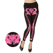Op deze afbeelding zie je een Kostuums, van het merk Widmann. Legging Skelet Neon Roze Chiapas Vrouw