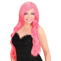 Perücke Rosa Spiral-Locken Santa Del Mar
