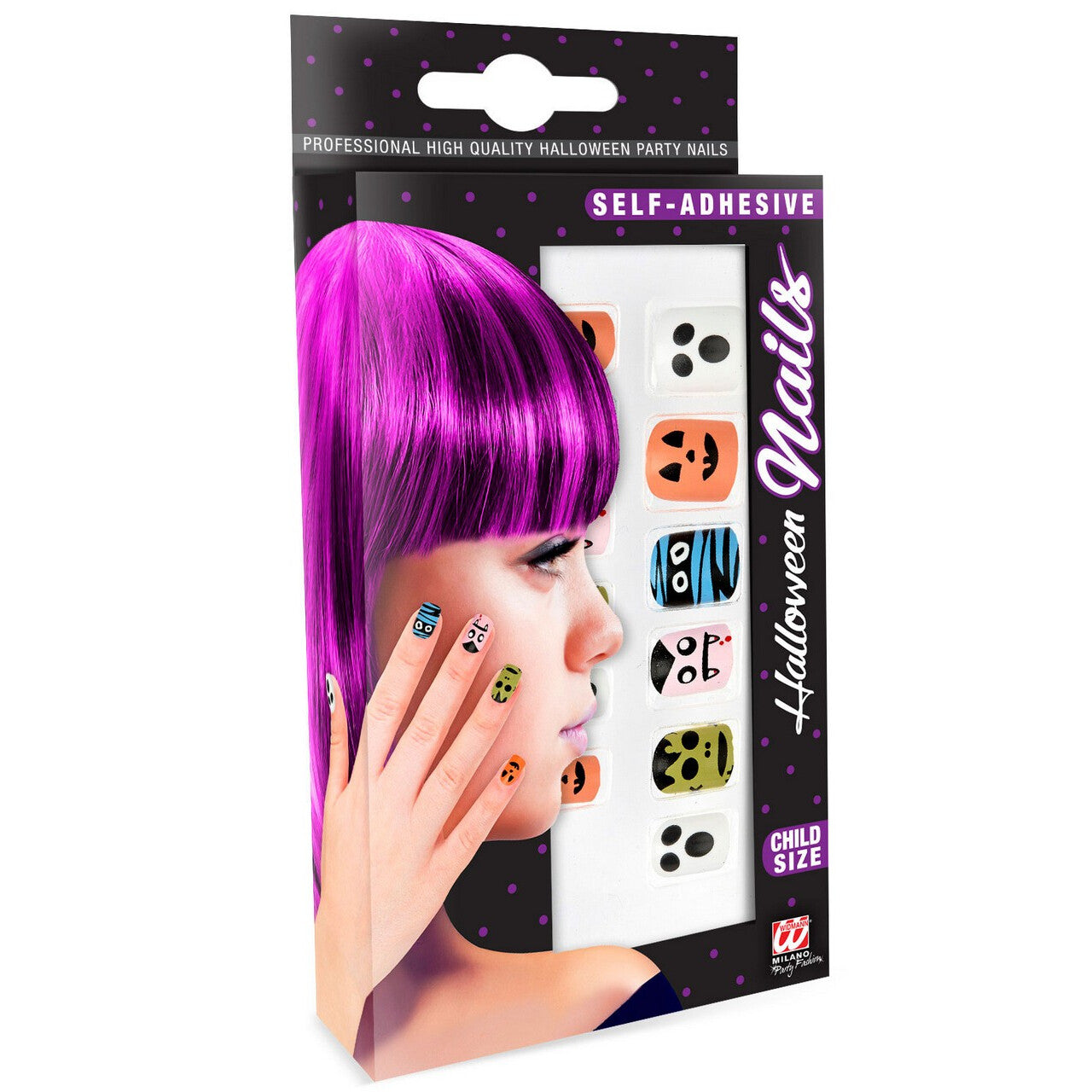 Op deze afbeelding zie je een Accessoires, van het merk Widmann. Nagels Halloween Icons