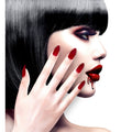 Bordeaux Stiletto Vampirnägel