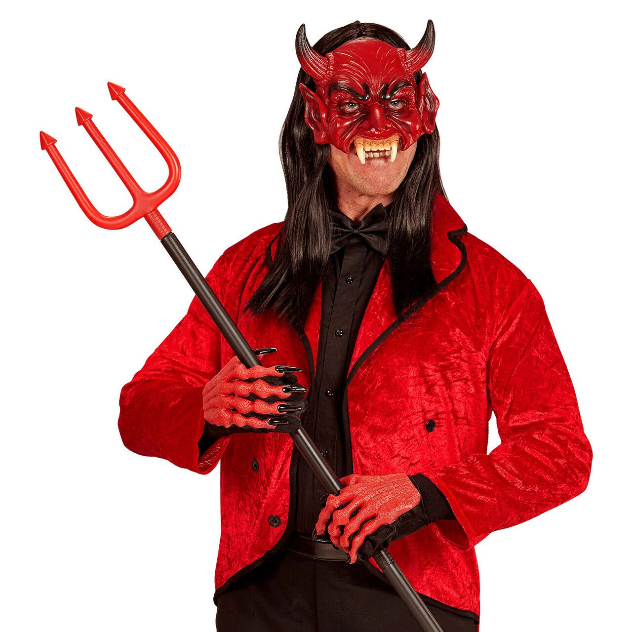 Op deze afbeelding zie je een Accessoires, van het merk Widmann. Kinloos Masker Duivel Rojo