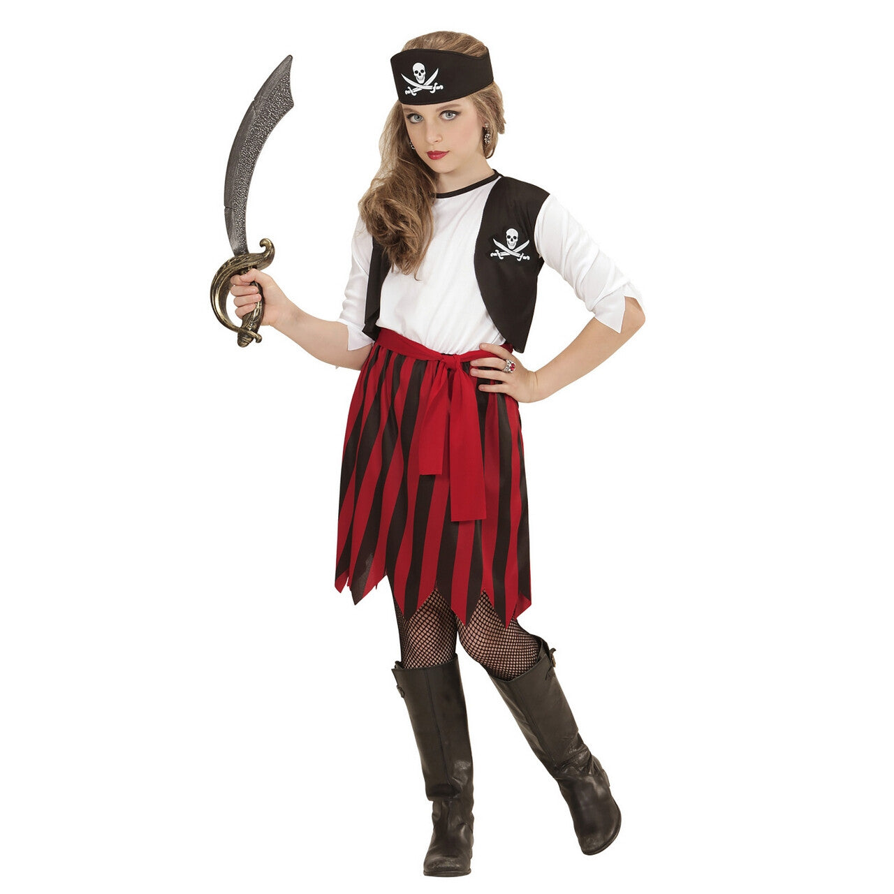 Op deze afbeelding zie je een Kostuums, van het merk Widmann. Piratenmeisje Pemm Kostuum
