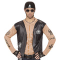 Kraftprotz Biker Muskelshirt Herren