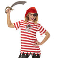 Rot-Gestreiftes Piratenset Dura Damen