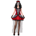 Tag-Der-Toten Ciguatenejo Kleid Rot Damen
