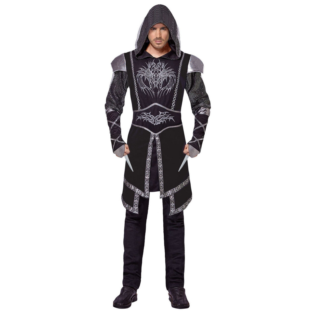 Op deze afbeelding zie je een Kostuums, van het merk Widmann. Donkere Moordenaar Assisio Man Kostuum