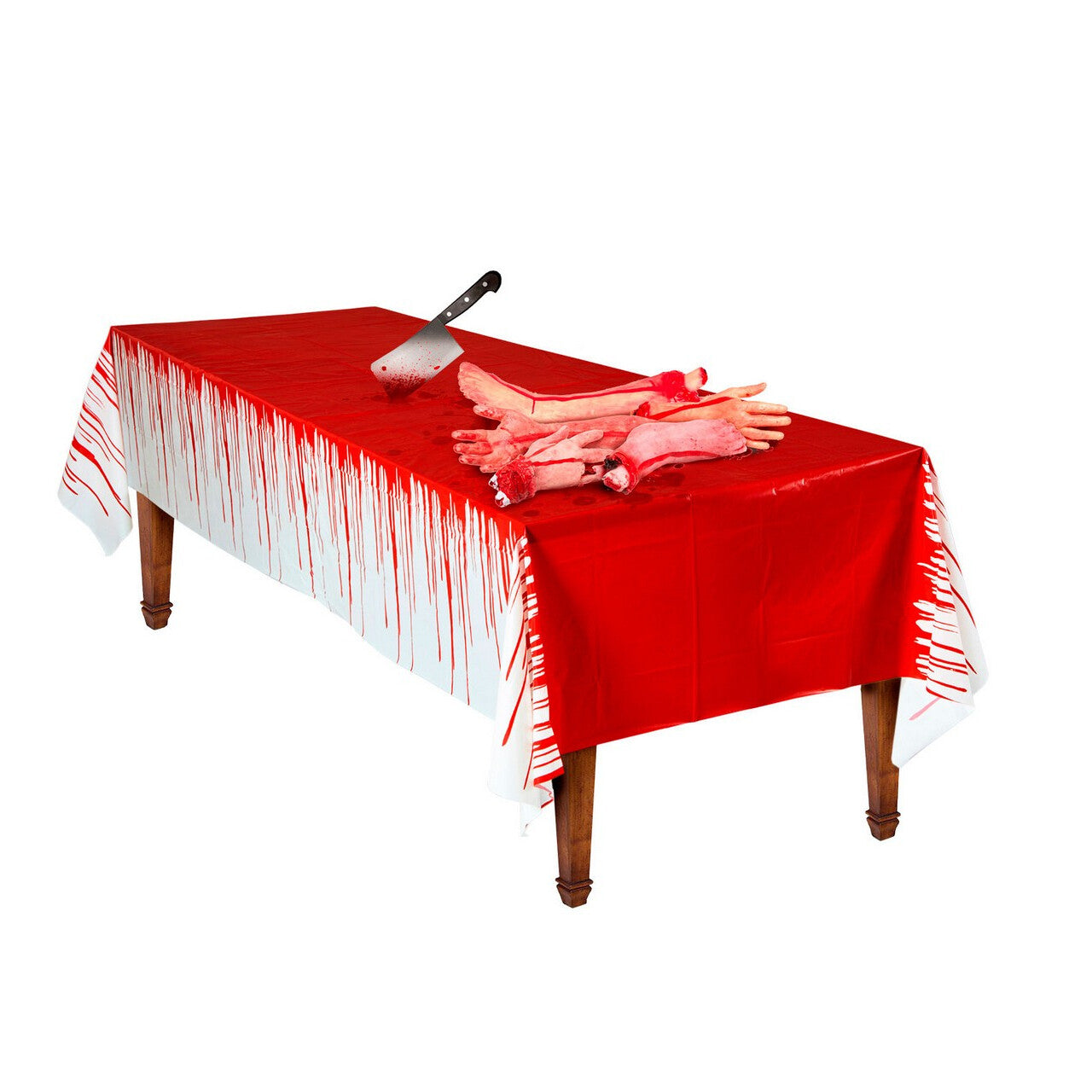 Op deze afbeelding zie je een Decoratie, van het merk Widmann. Bloederig Tafellaken Carry 275 X 137 Centimeter