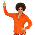 Groovy Garry 70er Hemd, Orange Herren