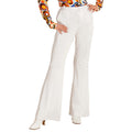 Groovy Gwendolyn 70s Damenhosen, Weiß