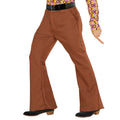 Groovy Gandalf 70er Jahre Schlaghose, Braun Herren