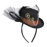 Op deze afbeelding zie je een Accessoires, van het merk Widmann. Steampunk Mini Hoge Hoed Mechanica