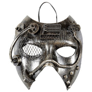 Op deze afbeelding zie je een Accessoires, van het merk Widmann. Steampunk Masker, Zilver Mechanica