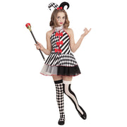 Op deze afbeelding zie je een Kostuums, van het merk Widmann. Harlekijn Haza Meisje Kostuum
