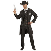 Op deze afbeelding zie je een Kostuums, van het merk Widmann. Sheriff Stijlicoon Man Kostuum