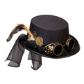 Steampunk Zylinder Mit Schutzbrille Und Uhrwerkmechanik