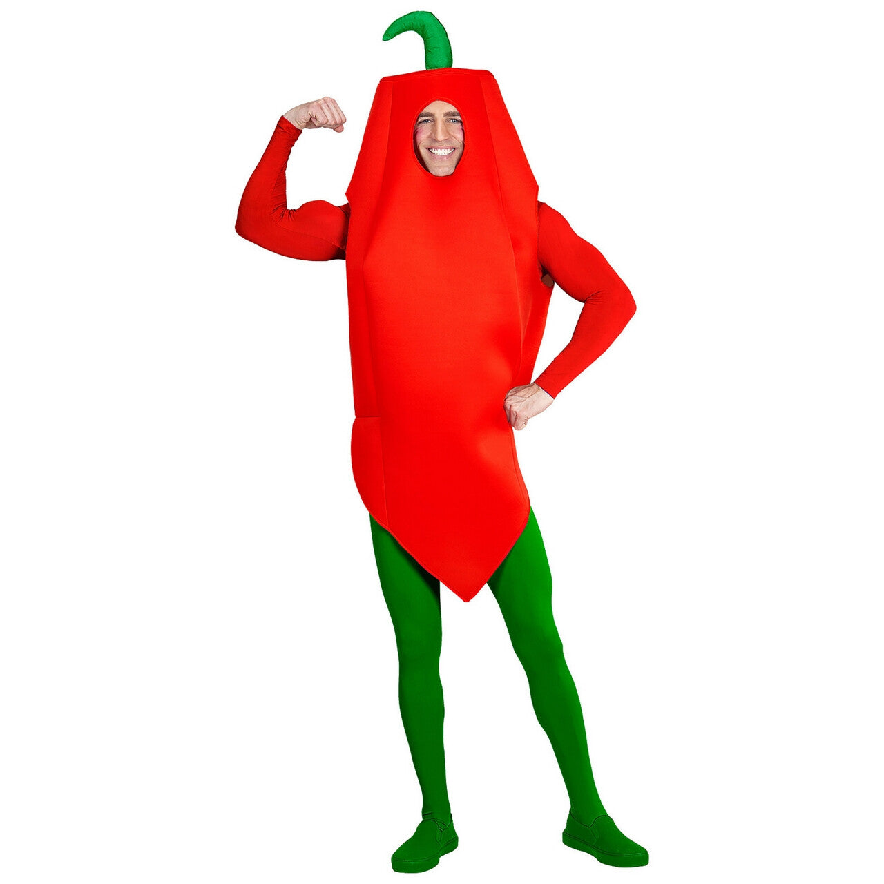 Op deze afbeelding zie je een Kostuums, van het merk Widmann. Red Hot Chili Peper Kostuum