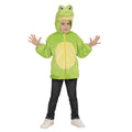Hoodie 98 Zentimeter Grüner Grabenfrosch für Kinder