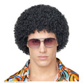 Funky Afro Sänger Perücke Schwarz