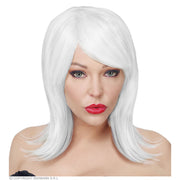 Op deze afbeelding zie je een Accessoires, van het merk Widmann. Noemi Cosplay Raar Wit Haar Pruik