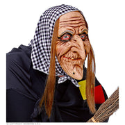 Op deze afbeelding zie je een Accessoires, van het merk Widmann. Lelijke Heks Masker Met Hoofddoek