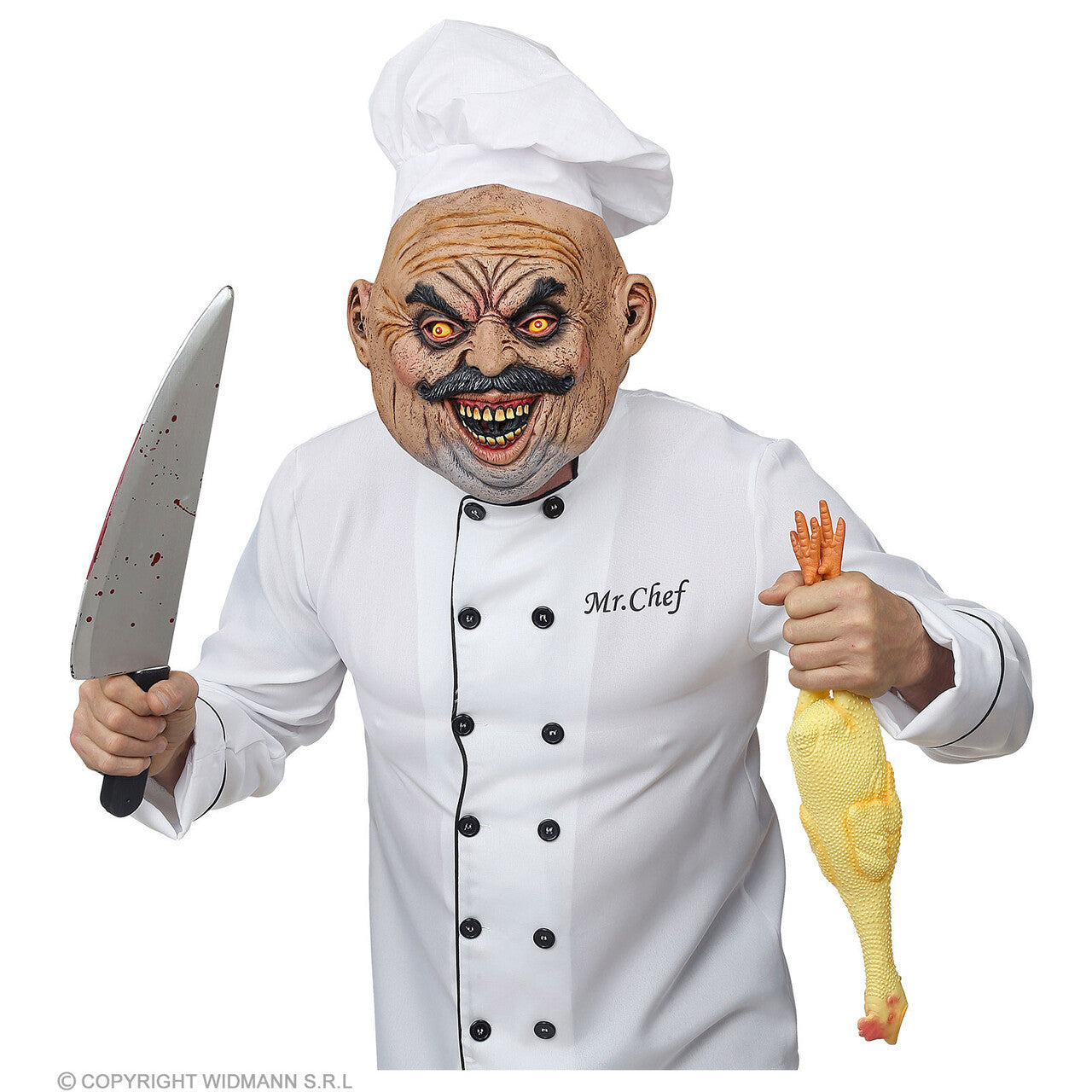 Op deze afbeelding zie je een Accessoires, van het merk Widmann. Kok Uit De Keuken Hel Masker