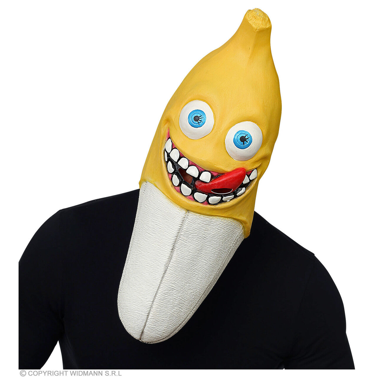 Op deze afbeelding zie je een Accessoires, van het merk Widmann. Half Gepelde Banaan Masker