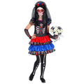 Slide De Los Muertos Grab Lady Kostüm für Mädchen