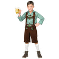 Braune Lederhose Mit Kariertem Hemd Bierfest Junge Kostüm für Jungen