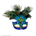 Exklusives Pfauenfeder-Maske