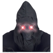 Op deze afbeelding zie je een Accessoires, van het merk Widmann. Masker Beul Met Kap En Lichtgevende Rode Ogen