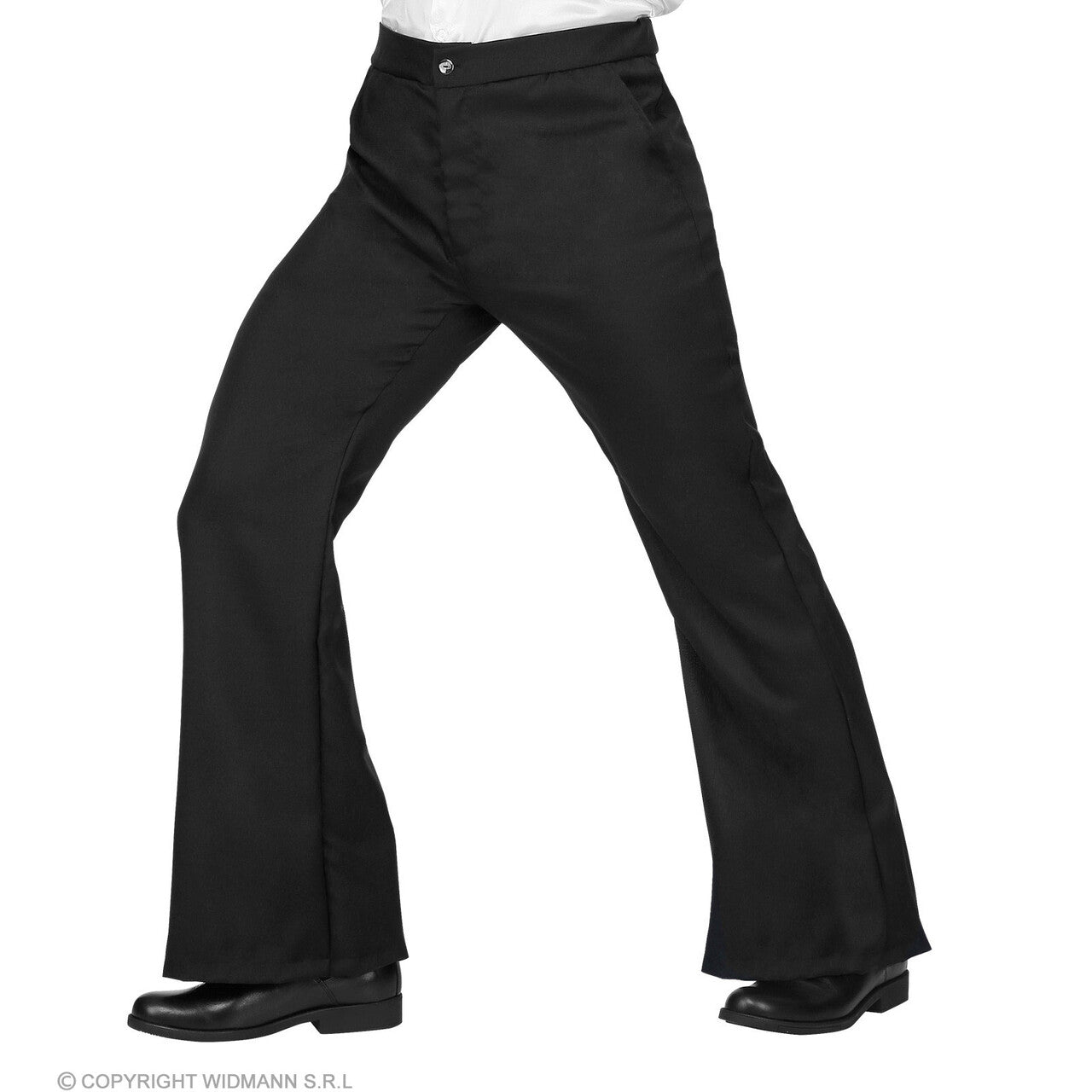Op deze afbeelding zie je een Kostuums, van het merk Widmann. Zwarte Soul Broek John Man