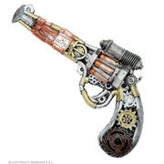 Op deze afbeelding zie je een Accessoires, van het merk Widmann. Steampunk Revolver Latex 32 Centimeter