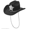 Mini Cowboyhut Mit Sheriffstern Schwarz