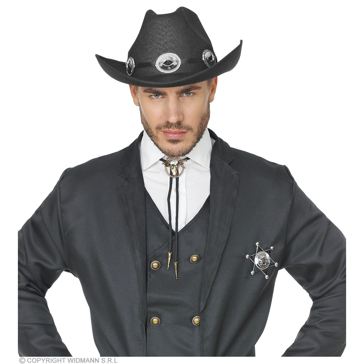 Op deze afbeelding zie je een Accessoires, van het merk Widmann. Dallas Cowboy Hoed