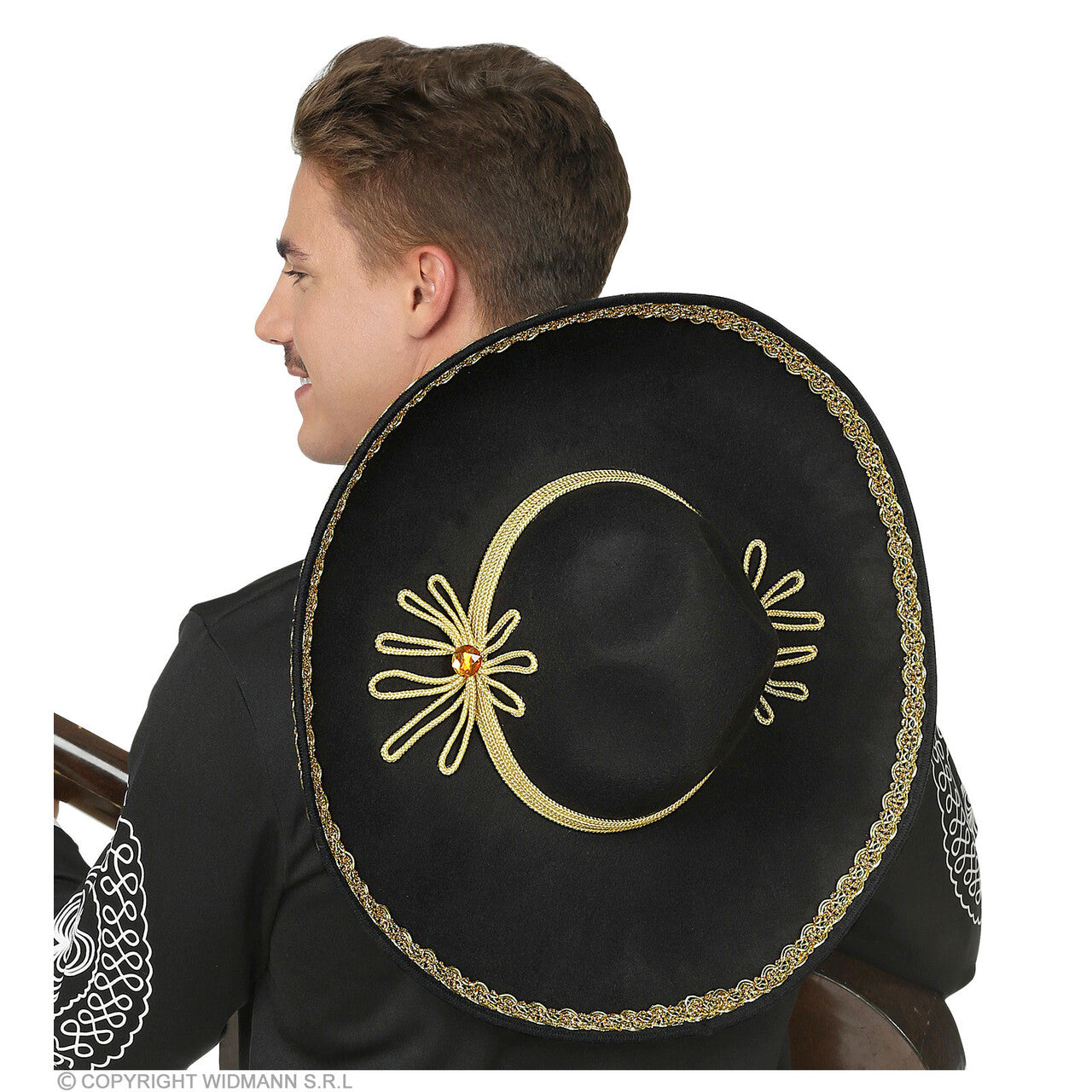 Op deze afbeelding zie je een Accessoires, van het merk Widmann. Manuel Mariachi Sombrero 50 Centimeter