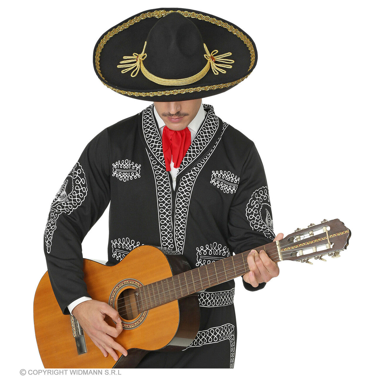 Op deze afbeelding zie je een Accessoires, van het merk Widmann. Manuel Mariachi Sombrero 50 Centimeter
