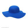 Blaue Hippie-Schlapphut