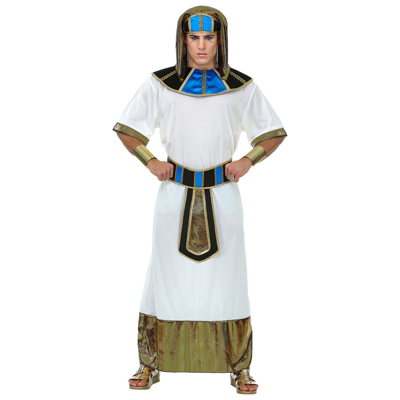 Op deze afbeelding zie je een Kostuums, van het merk Widmann. Heerser Van De Nijl Farao Thoetmoses Man Kostuum
