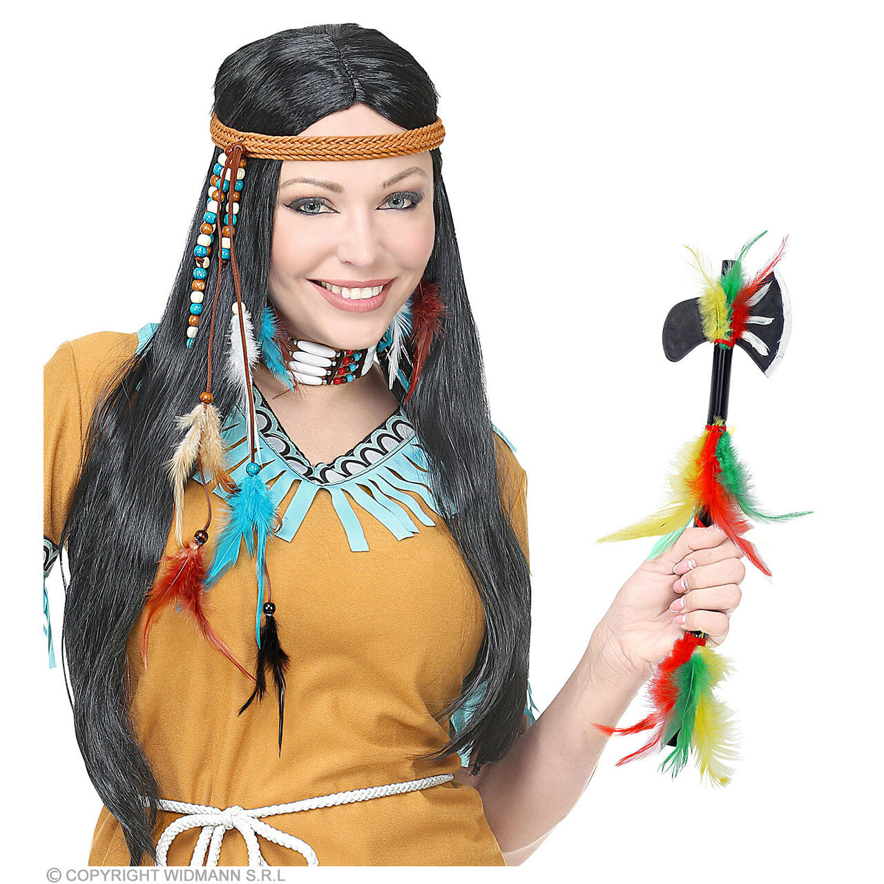 Op deze afbeelding zie je een Accessoires, van het merk Widmann. Indiaanse Tomahawk Hakauw