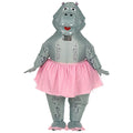 Aufblasbarer Bolle Dikke Hippo Ballerina Nil Horse Unisex Kostüm