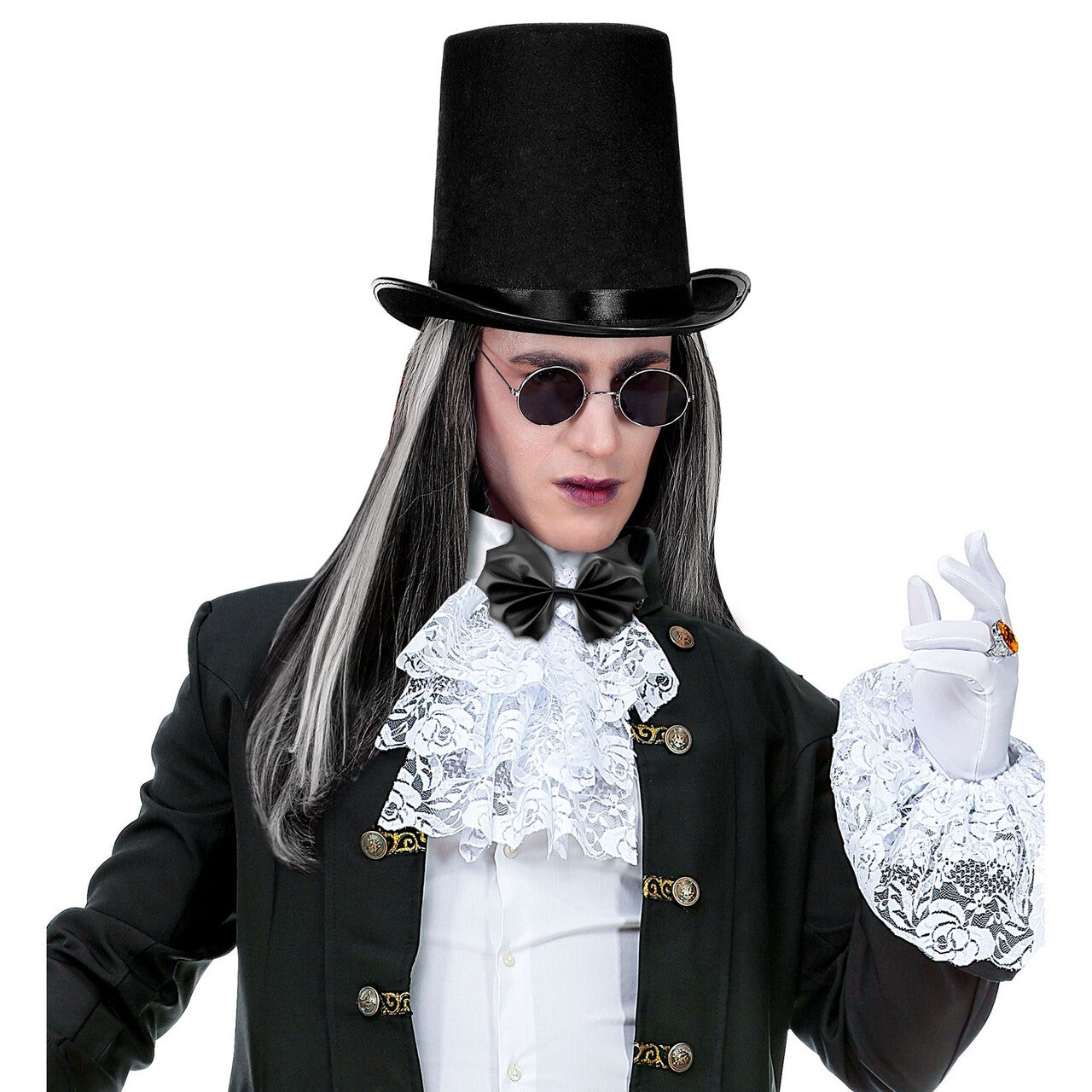 Op deze afbeelding zie je een Accessoires, van het merk Widmann. Gotische Vleermuis Strik Halloween
