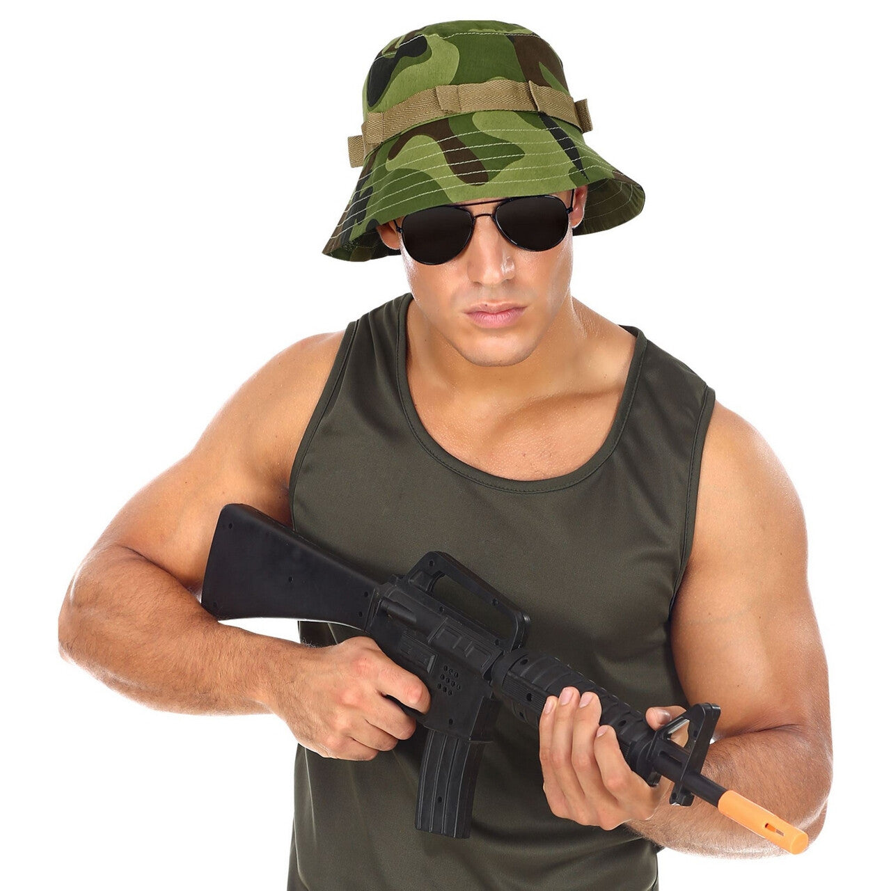 Op deze afbeelding zie je een Accessoires, van het merk Widmann. Camouflage Hoed Special Forces
